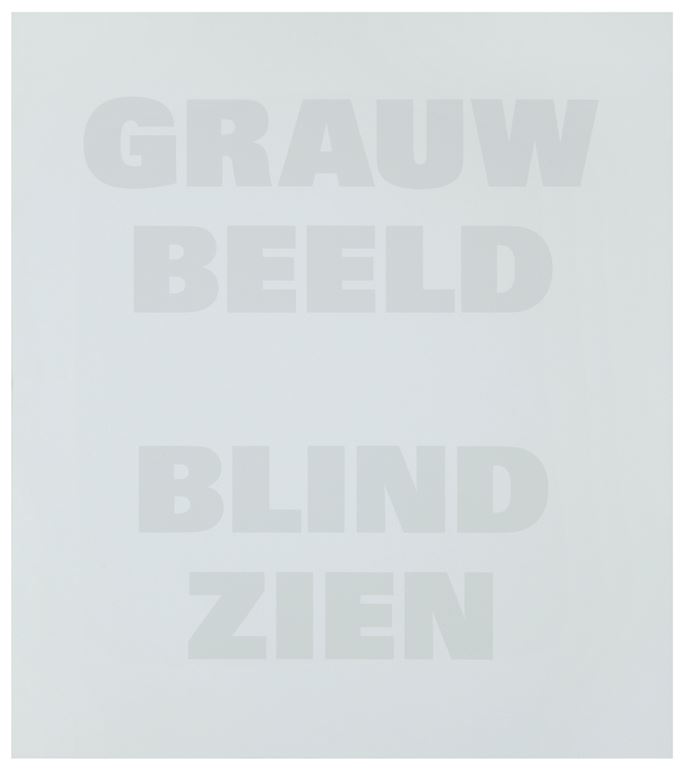 Remy Zaugg - Grauw Beeld Blind Zien | MasterArt